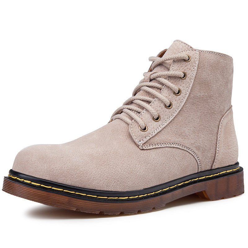 British Style High-Top Casual Shoes for Workers