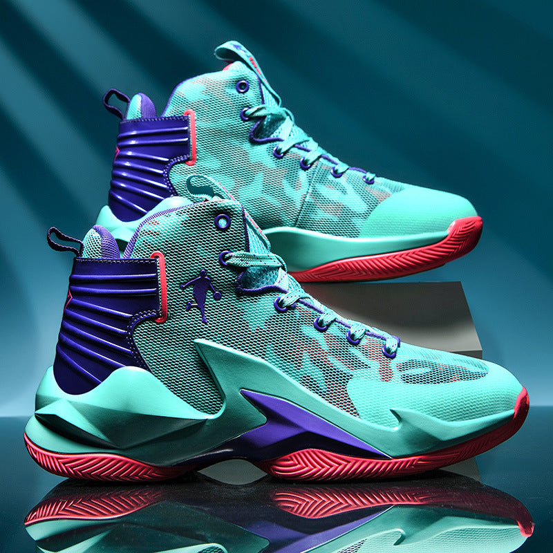 Summer High-Top Mesh Basketball Shoes for Students