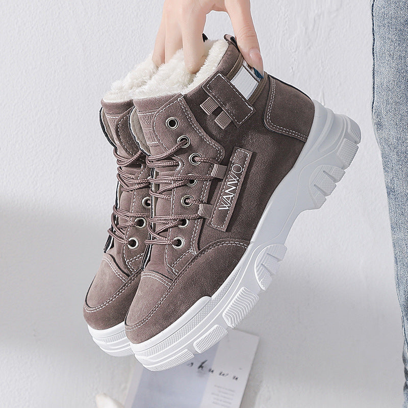Warm Thick Casual Cotton Shoes for Men and Women