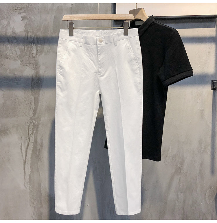 Trendy All-Match Drape Men's Cropped Pants