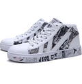 Men's High-Top Casual Sneakers - Trendy Skate Shoes