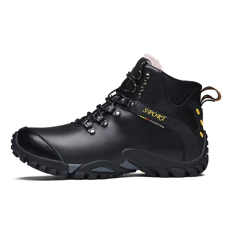 High-Top Cotton Shoes for Men - Hiking and Outdoor Boots