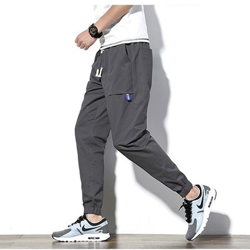 Men's Korean Casual Sports Pants for Larger Sizes