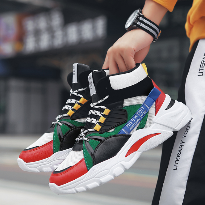 Men's High-Top Athletic Shoes for Fall Running