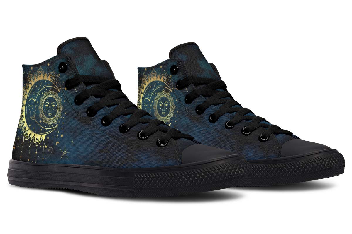 Printed High-top Canvas Shoes for Couples