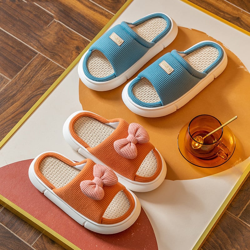 Linen-Cotton Slippers for All Seasons