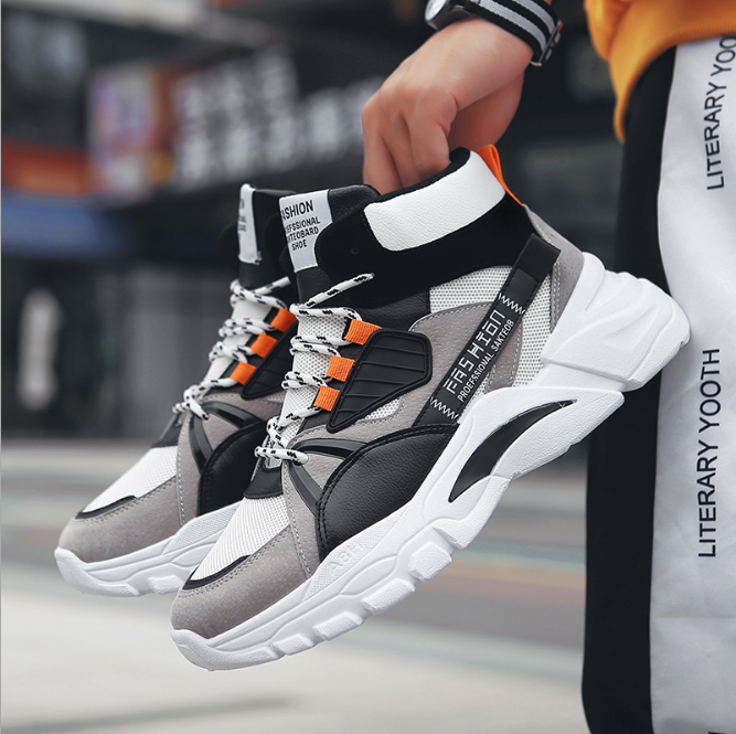 Men's High-Top Athletic Shoes for Fall Running
