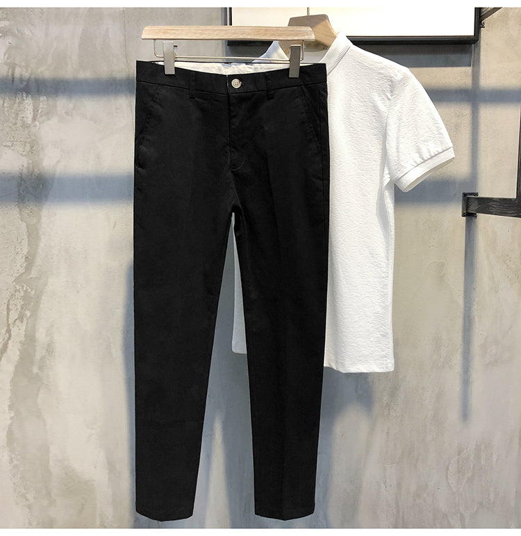 Trendy All-Match Drape Men's Cropped Pants