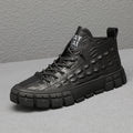 Stylish Warm High-Top Leather Shoes for Men