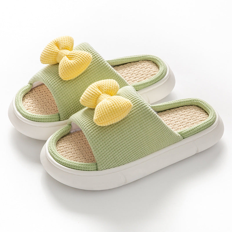 Linen-Cotton Slippers for All Seasons