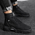 Men's High Top Leather Work Shoes for Autumn & Winter