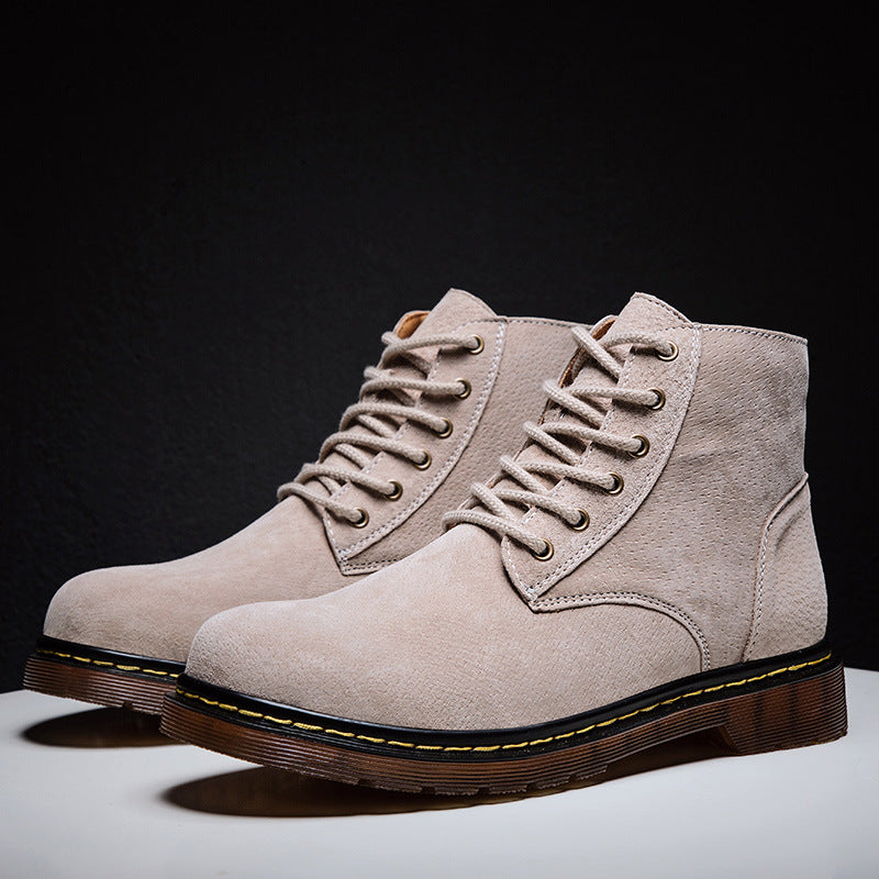 British Style High-Top Casual Shoes for Workers