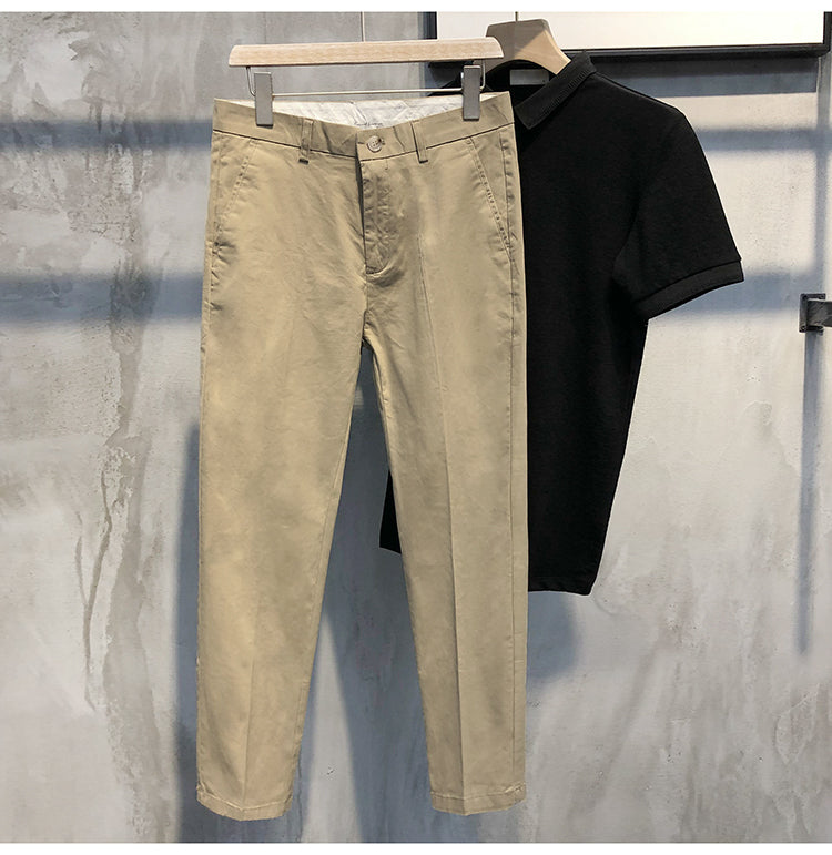 Trendy All-Match Drape Men's Cropped Pants