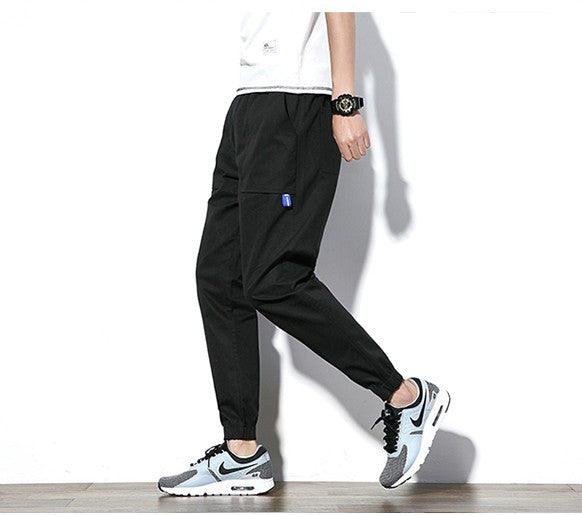 Men's Korean Casual Sports Pants for Larger Sizes