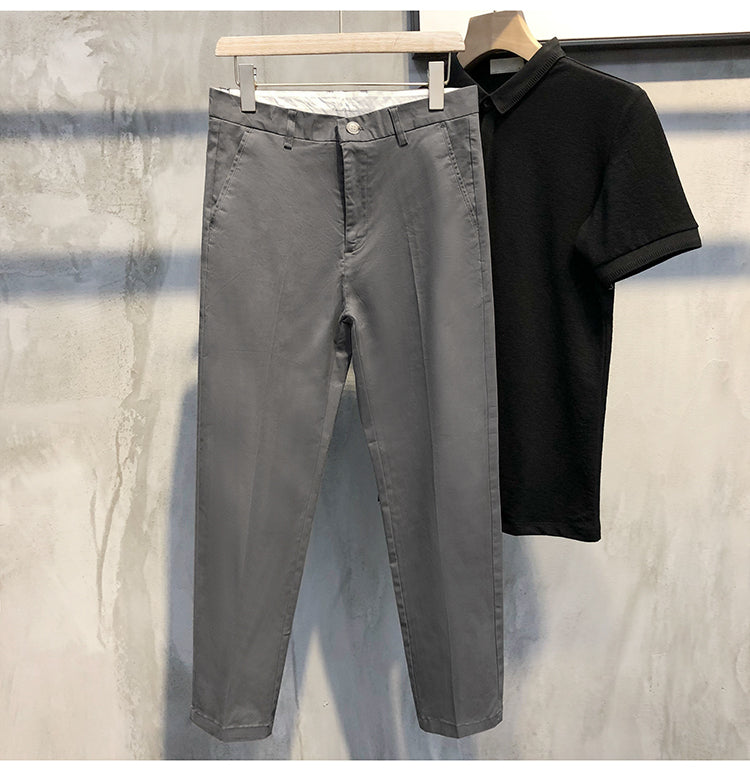 Trendy All-Match Drape Men's Cropped Pants