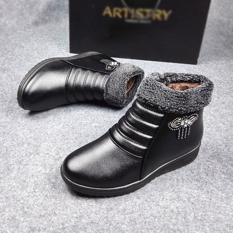 Thick Warm High-Top Shoes for Seniors
