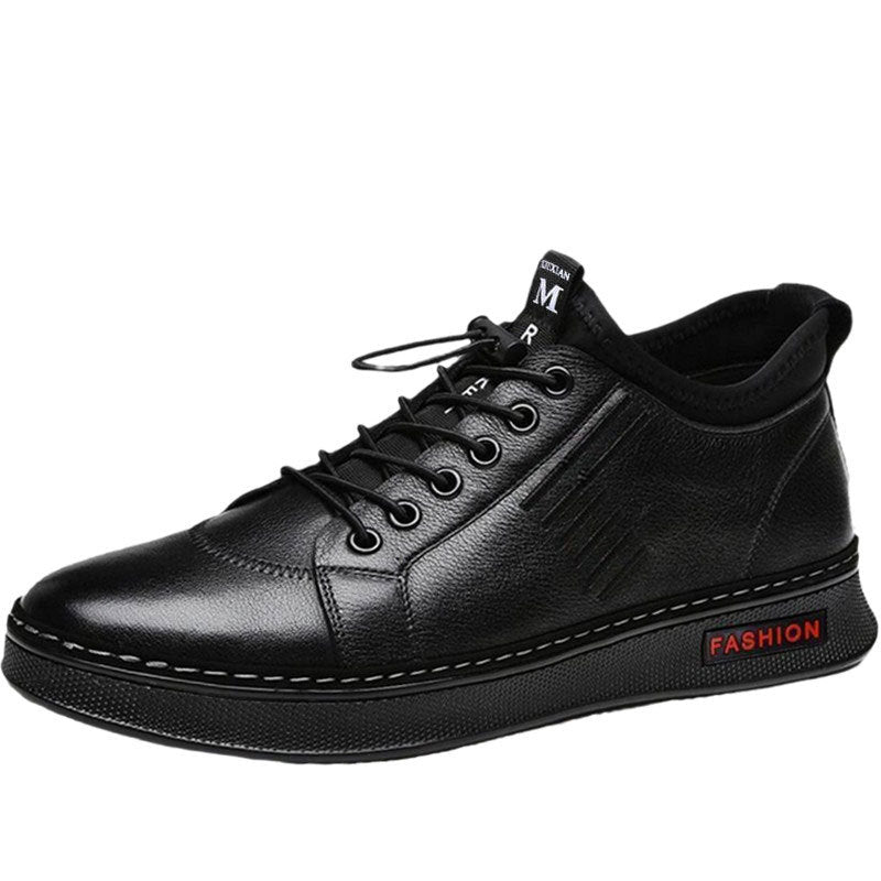 Men's Casual Leather Shoes - British Trend All-Match