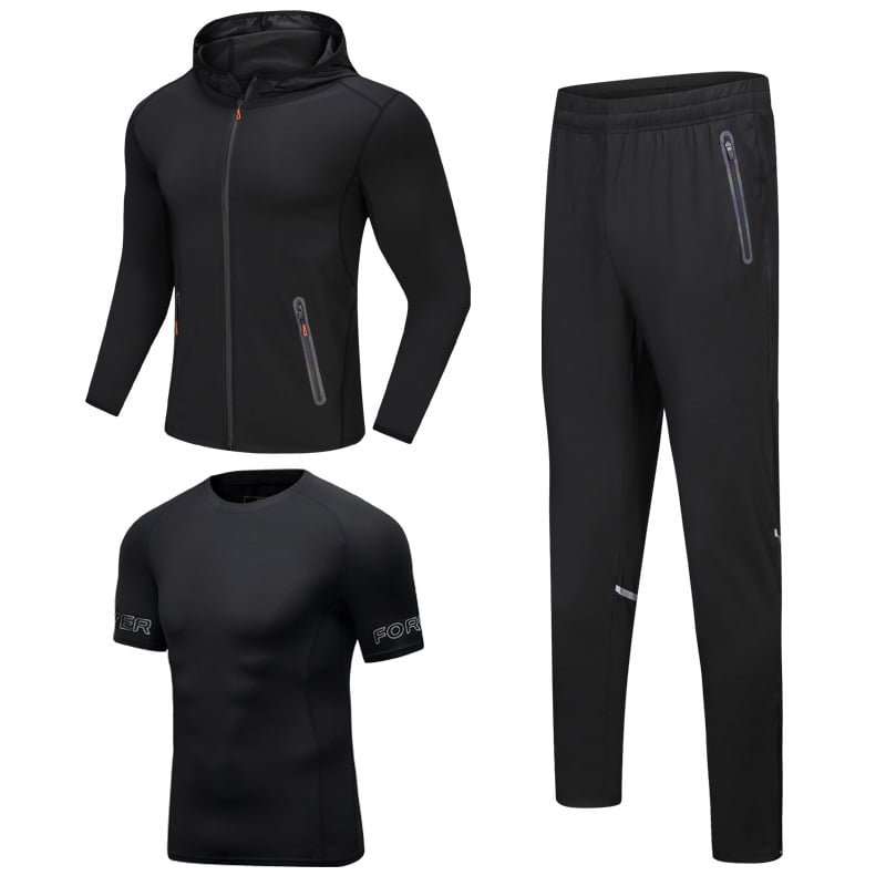 Three-Piece Running Suit for Active Lifestyle