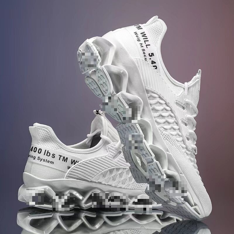 All-Matching Plus Size Breathable Flying Woven Running Casual Shoes