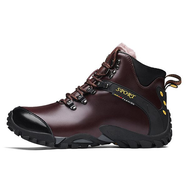 High-Top Cotton Shoes for Men - Hiking and Outdoor Boots
