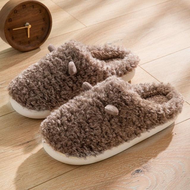 Couples Plush Fur Slippers