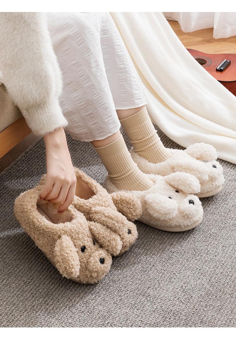 Couples Plush Fur Slippers