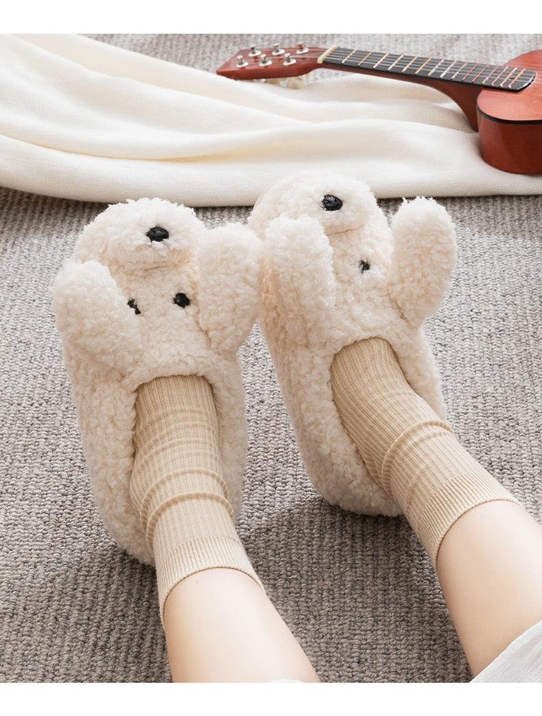Couples Plush Fur Slippers