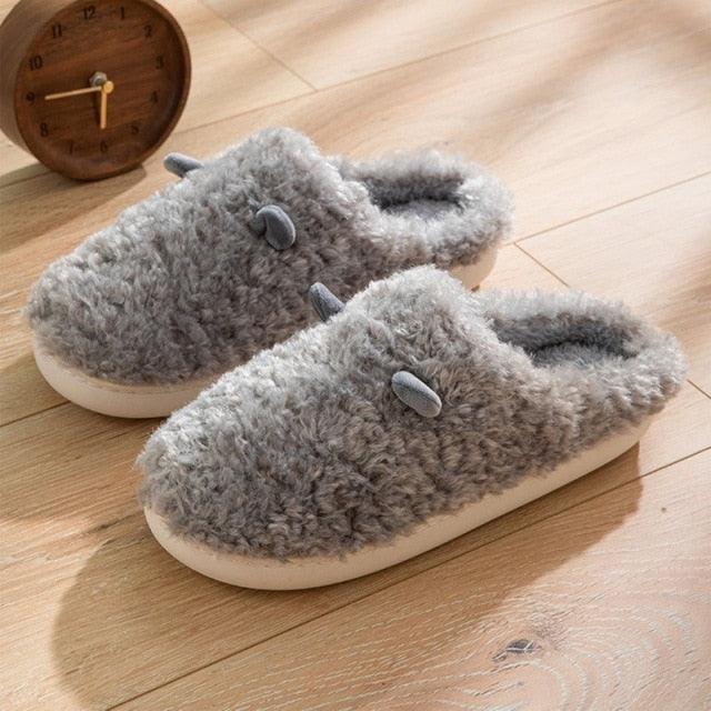 Couples Plush Fur Slippers