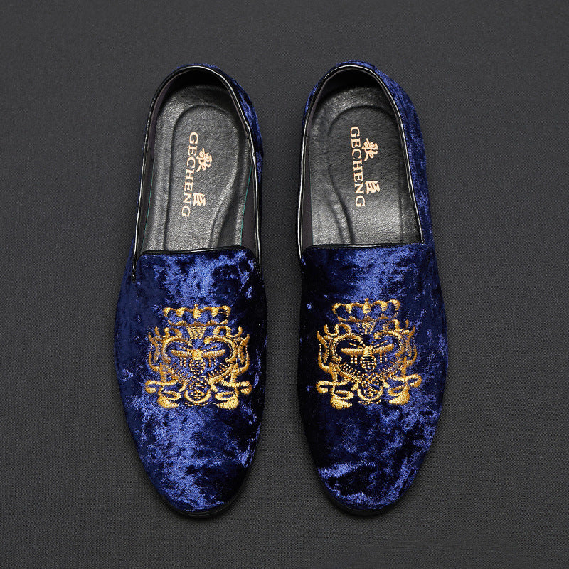 Men's Suede Loafers - Model 1513, Large Sizes