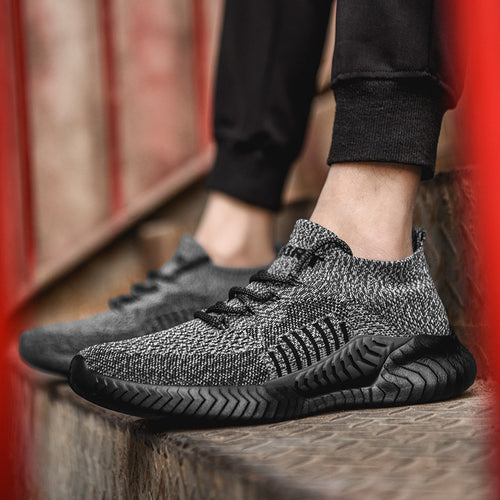 Breathable Outdoor Running Shoes for Men (Knitted)