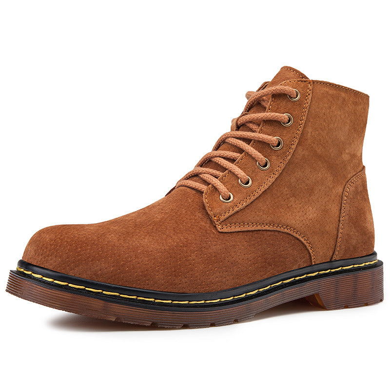 British Style High-Top Casual Shoes for Workers