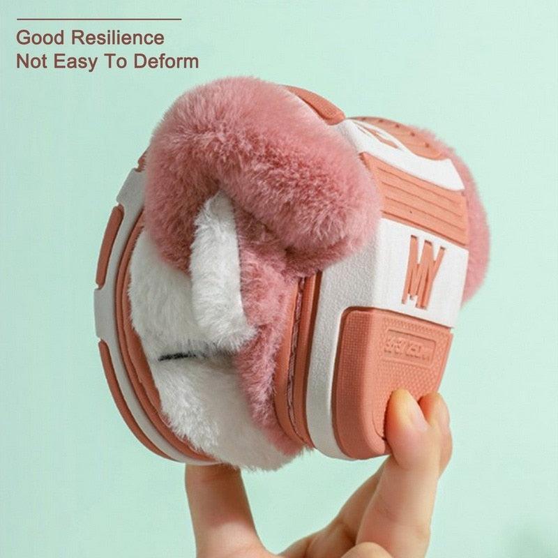 Couples Plush Fur Slippers