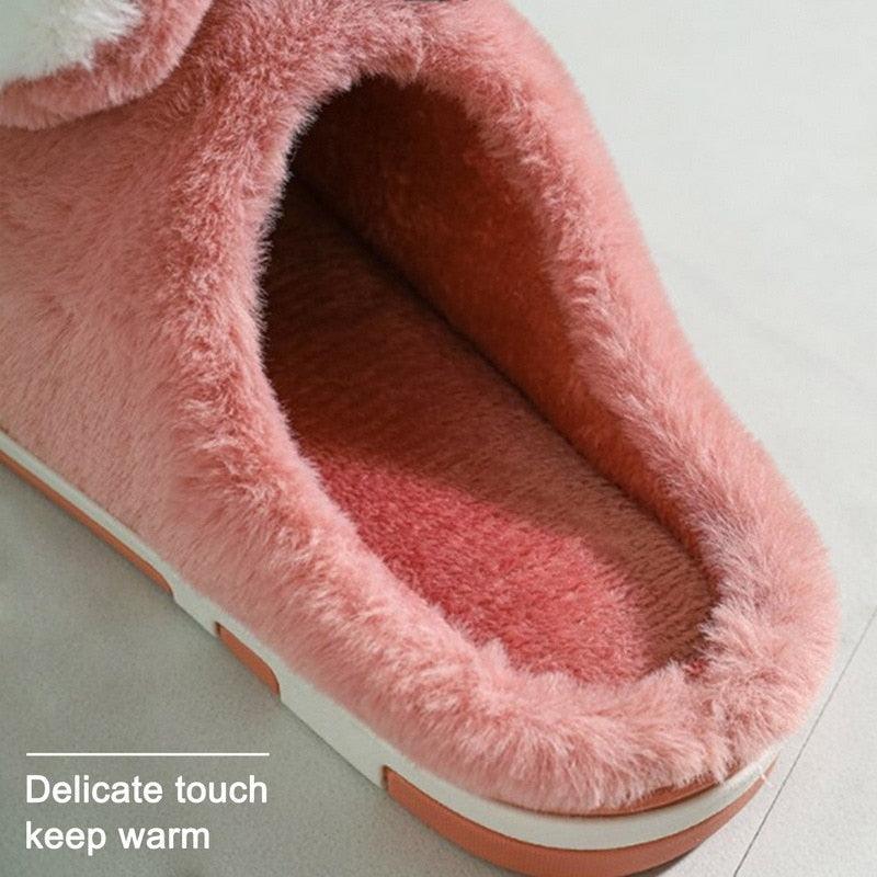 Couples Plush Fur Slippers