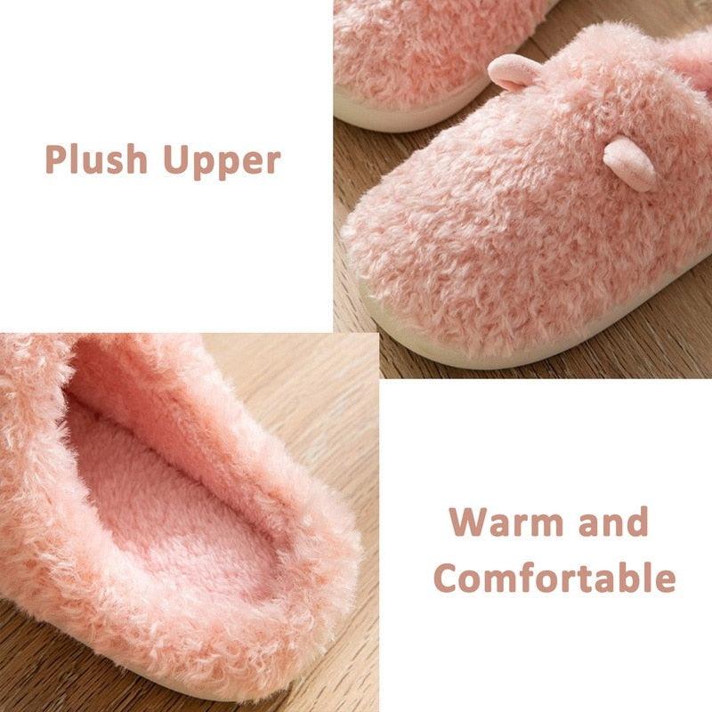 Couples Plush Fur Slippers