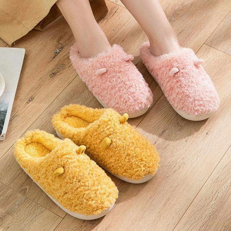 Couples Plush Fur Slippers