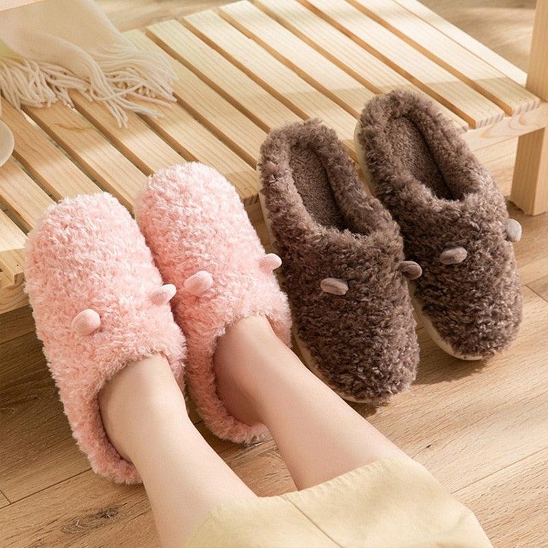 Couples Plush Fur Slippers