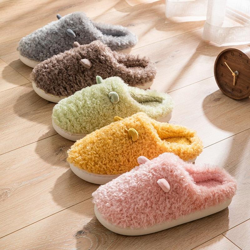 Couples Plush Fur Slippers