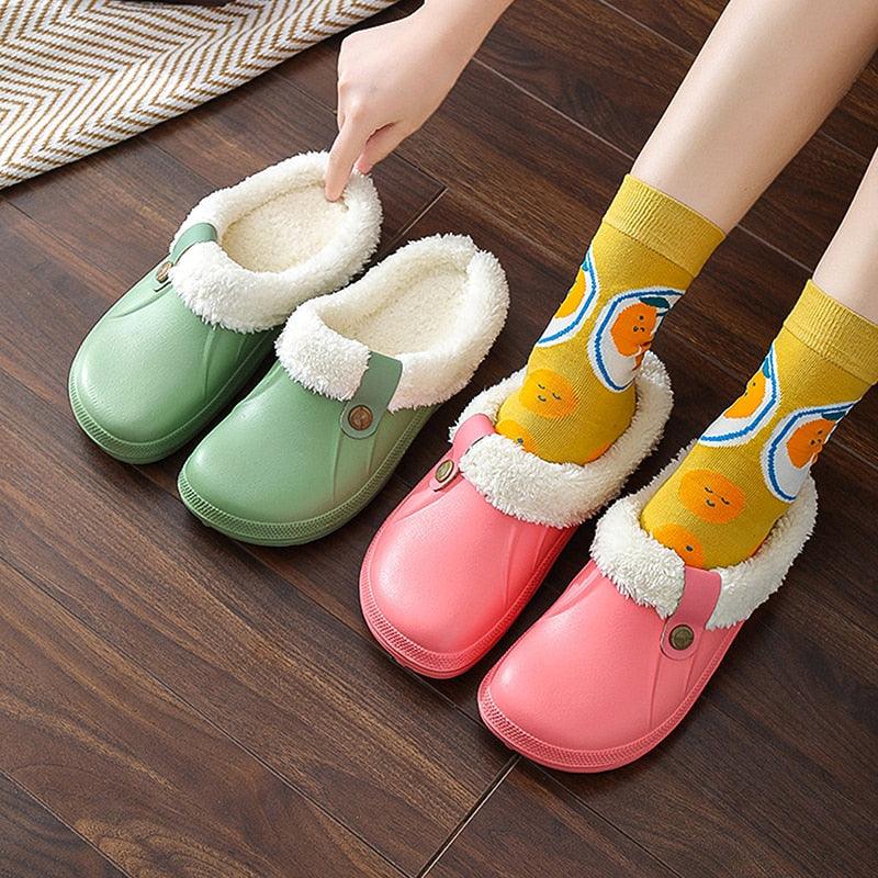 Waterproof Plush Clogs